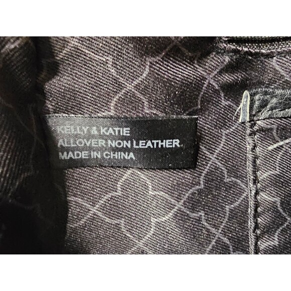 Kelly & Katie Backpack Purse Non Leather Zip Pockets Handle Black Womens - Picture 5 of 8